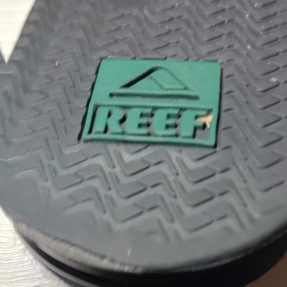 Vintage Reef Men's Fanning Thong Flip Flop Bottle Opener Sandals Floral 12?‎ 04